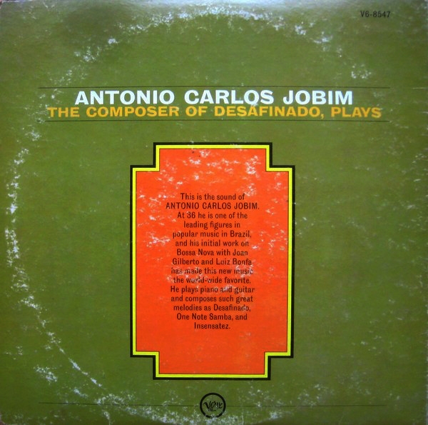 Lpcd AntÔnio Carlos Jobim The Composer Of Desafinado Plays