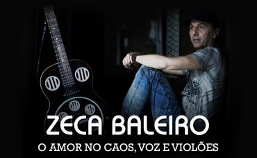 Zeca Baleiro apresenta 'O Amor No Caos, voz e violões' no Teatro Rival