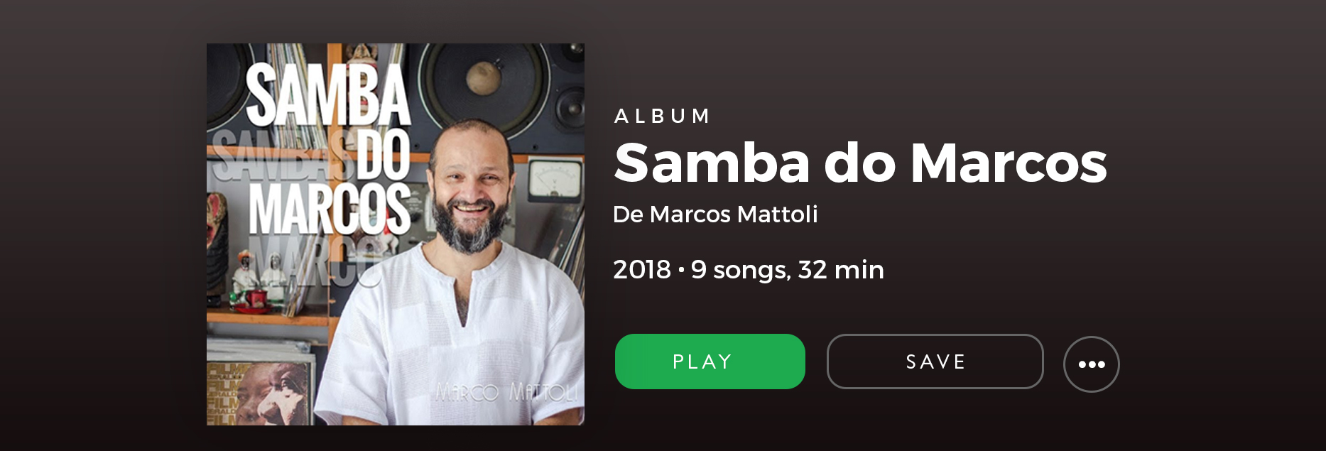 A louvação ao samba paulista de Marco Mattoli