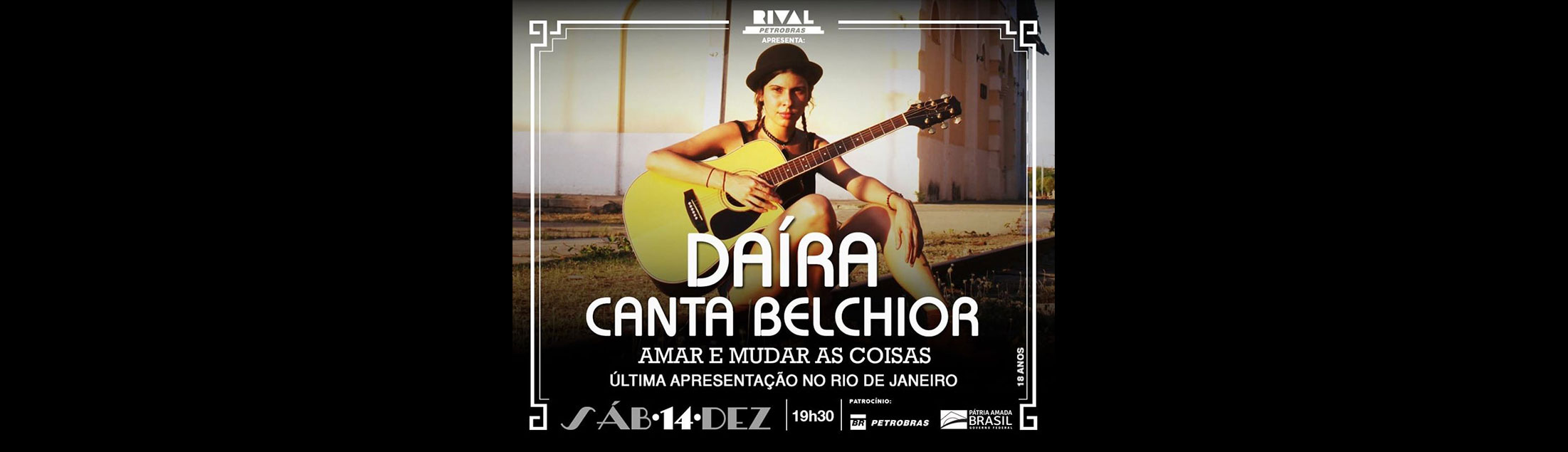 Daíra canta Belchior em show 'Amar e Mudar as Coisas' no Teatro Rival