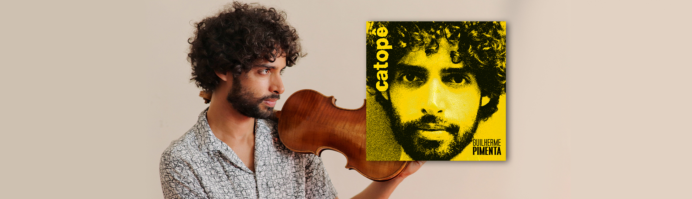 O violinista e compositor Guilherme Pimenta lança 'Catopê', seu primeiro disco