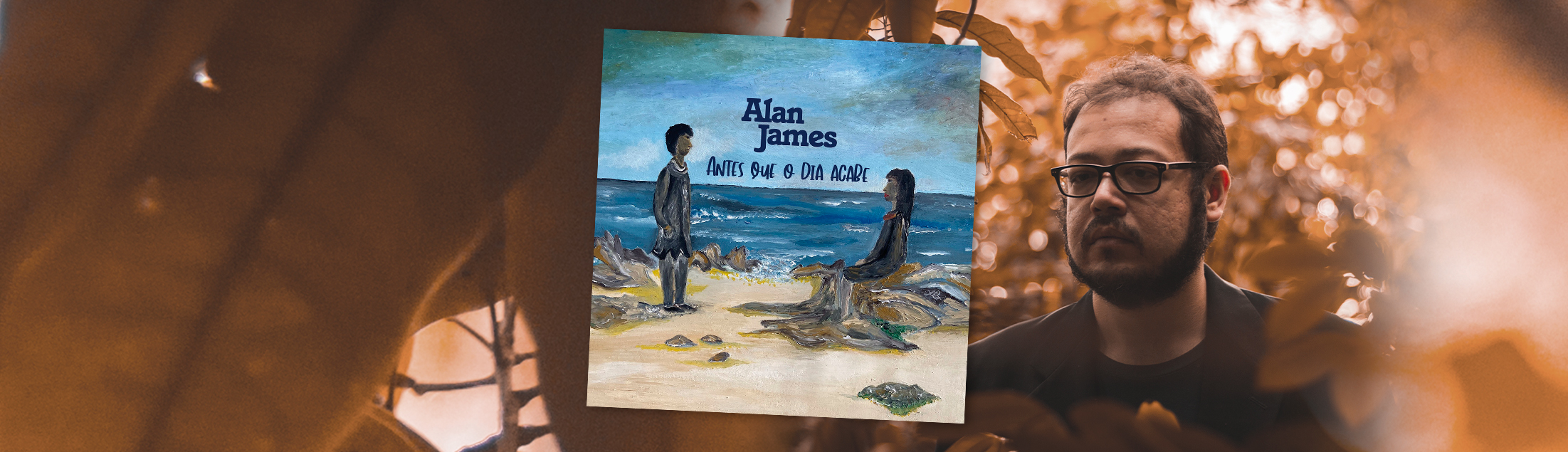 Alan James abre nova fase com tons de rock setentista em 'Antes Que o Dia Acabe'