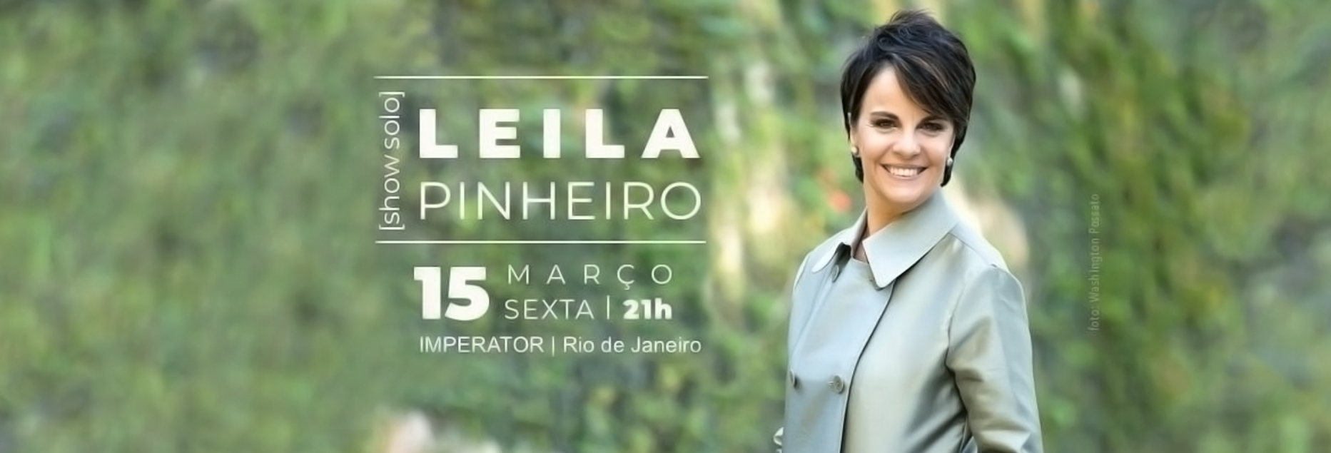 Leila Pinheiro é Atração do Imperator no Mês Dedicado à Mulher