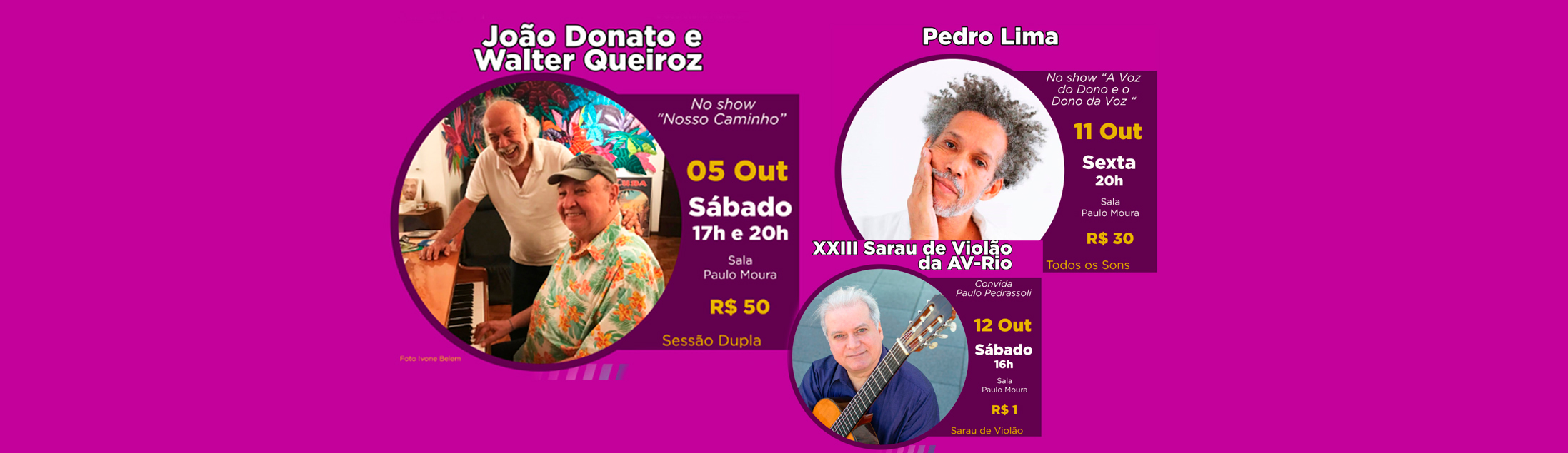 Confira a programação de OUTUBRO do Centro da Música Carioca Artur da Távola