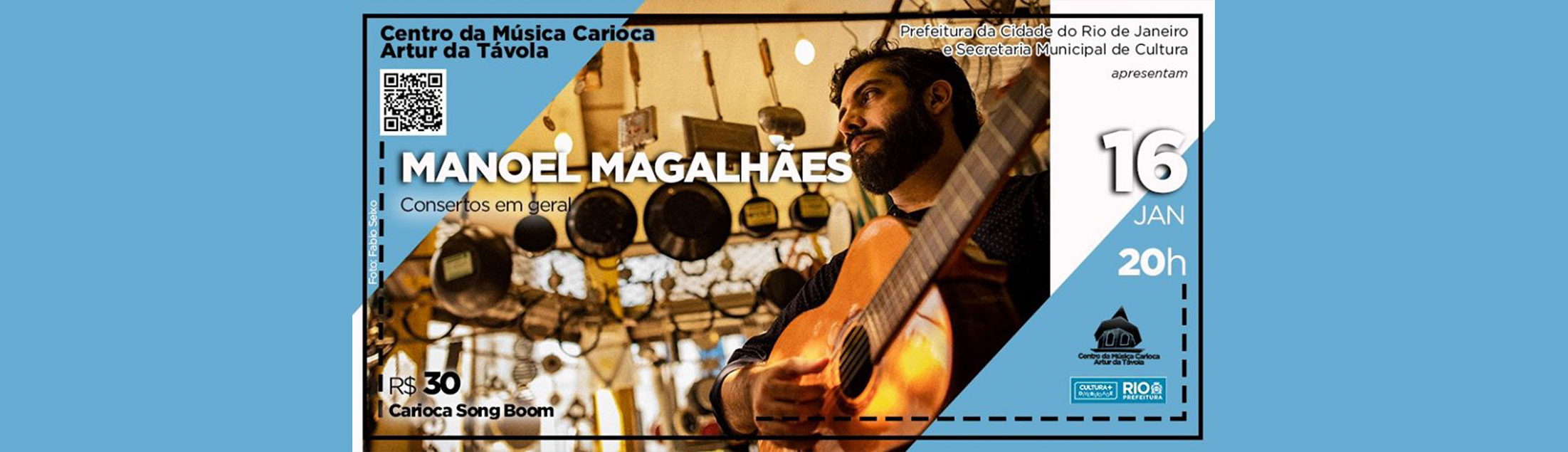 Manoel Magalhães no show 'Consertos em Geral'